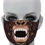 Gorilla Mouth Face Mask